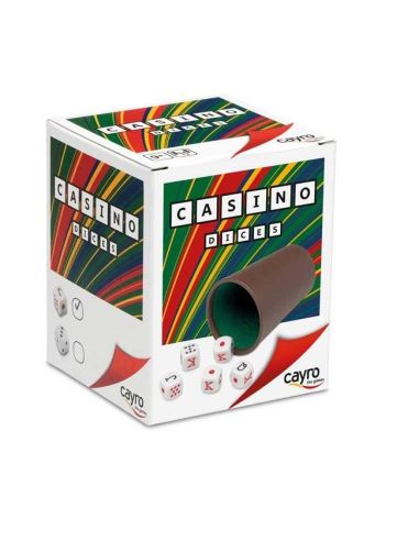 Cubilete Forrado Con 5 Dados