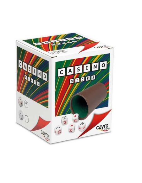 Cubilete Forrado Con 5 Dados