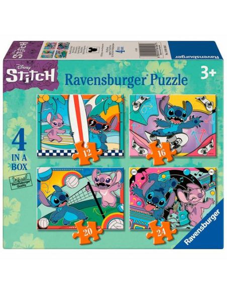 Puzzle Ravensburger Disney Stitch Colección Puzzle 4 In A Box, 10|Libreriasalesiana