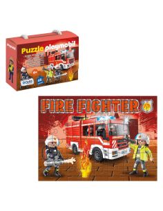 Puzzles Progresivos 48 Piezas Playmobil Fire Dept.