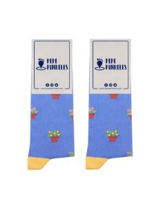 Calcetines Patios Azul Talla 36/40