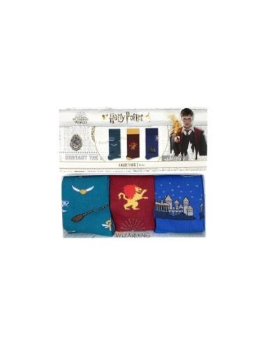 Pack Calcetines Harry Potter Hogwarts Talla 36/40