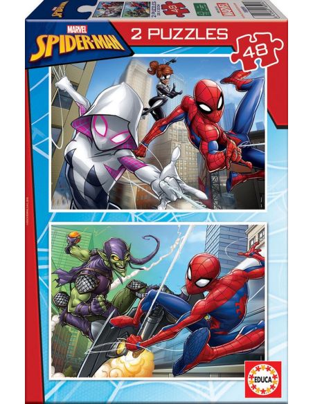 Spider-Man Puzzle 2X48 Piezas|Libreriasalesiana