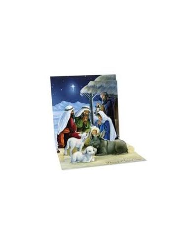 Pop-Up Greeting Holy Night Card 5"