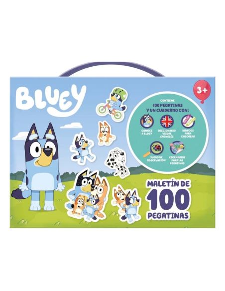 Maletín De 100 Pegatinas Bluey