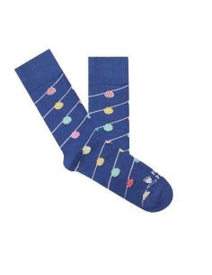 Calcetines Farolillos Azul Marino Talla 36/40