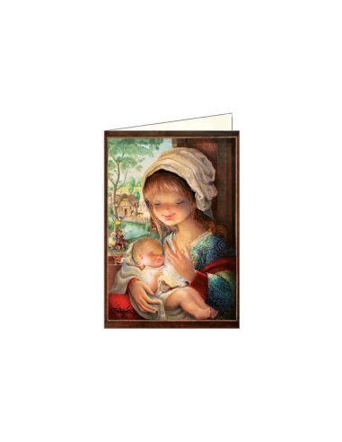 Christma Virgen Lago +Sobre (12X17Cm) Ferrandiz