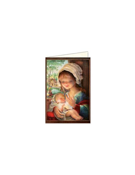 Christma Virgen Lago +Sobre (12X17Cm) Ferrandiz