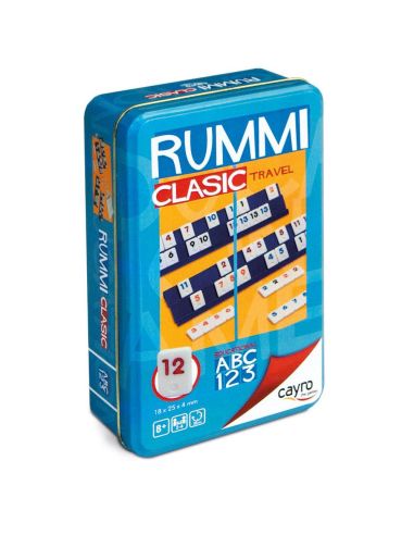 Juego de mesa rummi clasic travel caja metal cayro