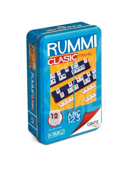 Juego de mesa rummi clasic travel caja metal cayro
