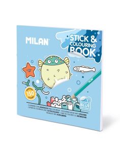 Cuaderno Con Adhesivos Para Colorear 'Blue Odissey'