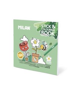 Cuaderno Con Adhesivos Para Colorear 'Green & Grow'