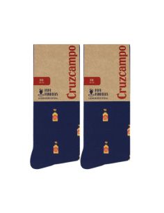 Calcetines Cruzcampo Botellín Azul Marino Talla 36/40