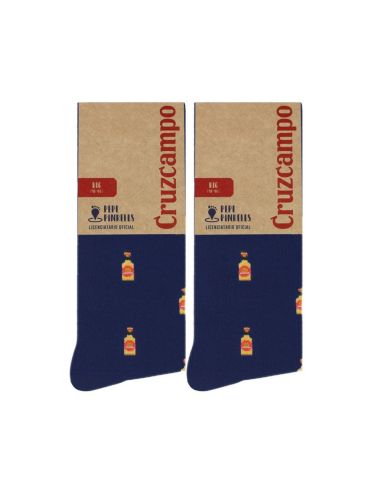 Calcetines Cruzcampo Botellín Azul Marino Talla 36/40