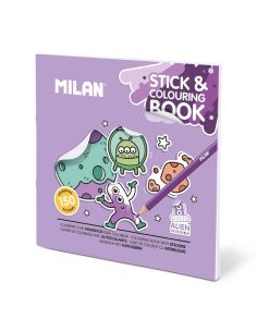 Cuaderno Con Adhesivos Para Colorear 'Alien Invasion'