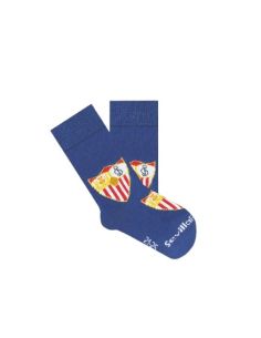 Calcetines Niños Sevilla Escudos Azul Talla 21/25