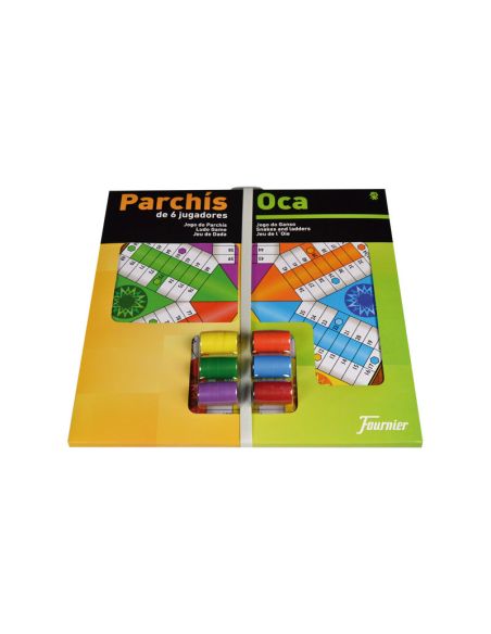 Parchis Con Oca Tablero Grande 6 Jugadores 41X40X4,7
