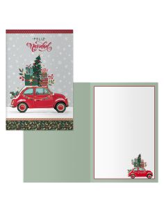 Tarjeta Dohe Navidad Tamaño 11,5 X 17 Cm Coche