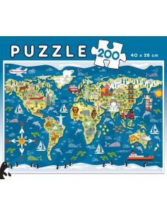 Puzle Mapamundi - 200 Piezas (Educa)