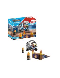Playmobil Starter Pack Stuntshow Quad Con Rampa De Fuego