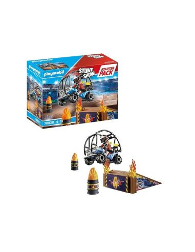 Playmobil Starter Pack Stuntshow Quad Con Rampa De Fuego