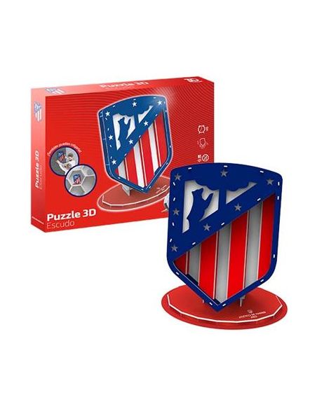 Juego De Mesa Puzzle 3D Escudo Atlético De Madrid