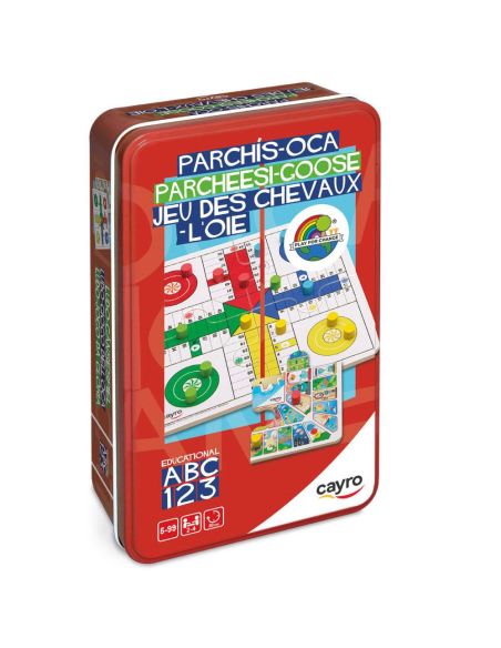 Juego De Mesa Parchís Oca Travel Caja De Metal Fsc. 100% Cayro