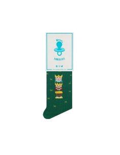 Calcetines Niños Reyes Magos Verde Talla 26/30