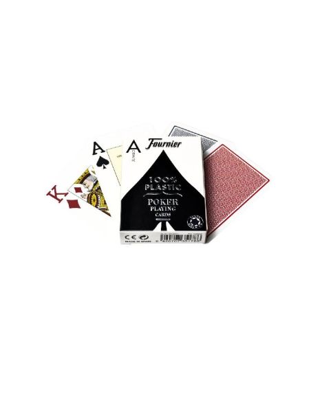 Baraja Fournier Poker Ingles Nº 2800 Plastico Indice Gigante