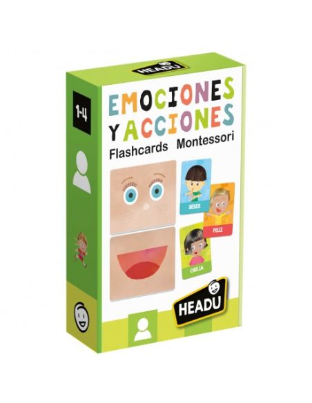Juego Didactico Headu Flash Cards Emociones Y Acciones Montessori