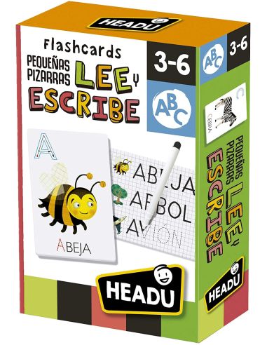 Juego Didactico Headu Flash Cards Pequeñas Pizarras Lee Y Escribe