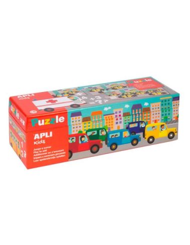 Puzle Apli Kids Sumas Transportes 30 Piezas