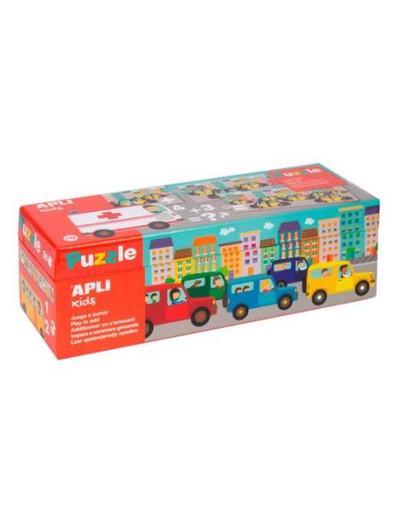 Puzle Apli Kids Sumas Transportes 30 Piezas