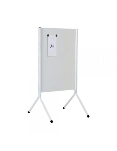 Panel Informativo Rocada Metalico Imantado Doble Cara Apta Para Rotulador 620X520X1090 Mm