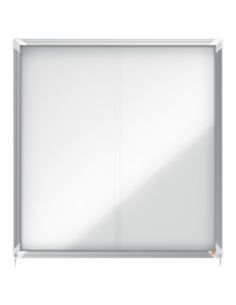Vitrina De Anuncios Nobo Premium Plus Magnetica Con Puerta Corredera 12 X Din A4 997X972X54 Mm