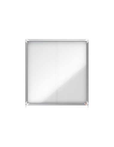Vitrina De Anuncios Nobo Premium Plus Magnetica Con Puerta Corredera 12 X Din A4 997X972X54 Mm