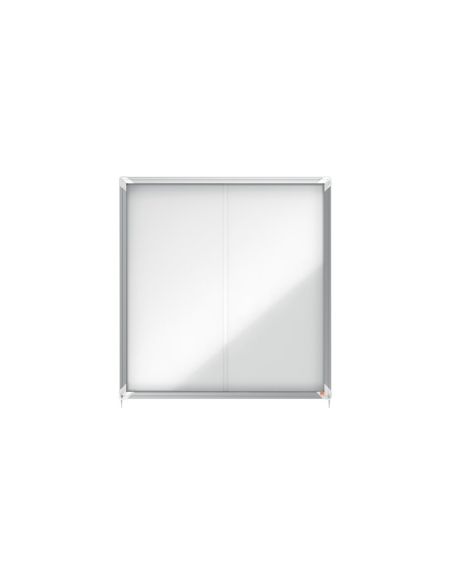 Vitrina De Anuncios Nobo Premium Plus Magnetica Con Puerta Corredera 12 X Din A4 997X972X54 Mm