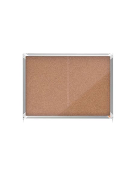 Vitrina De Anuncios Nobo Premium Plus Corcho Con Puerta Corredera 8 X Din A4 922X665X63 Mm