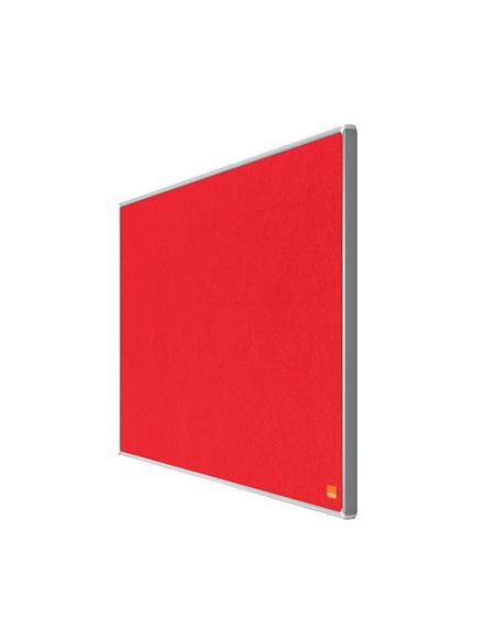 Tablero De Anuncios Nobo Impression Pro Fieltro Rojo Formato Panoramico 70\" 1550X870 Mm