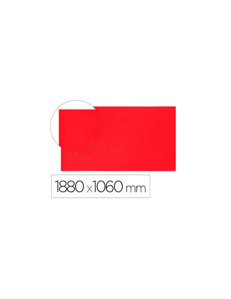 Tablero De Anuncios Nobo Impression Pro Fieltro Rojo Formato Panoramico 85\" 1880X1060 Mm