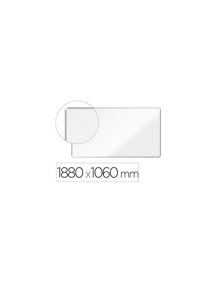 Pizarra Blanca Nobo Premium Plus Acero Vitrificado Formato Panoramico 85\" Magnetica 1880X1060 Mm