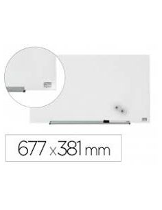 Pizarra Blanca Nobo Impression Pro Cristal 31\" Magnetica 677X381 Mm