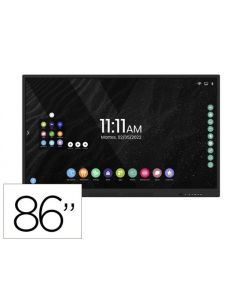 Pantalla Interactiva Rocada Cristal Templado 86\" Multitactil Wifi Con Altavoces Usb Thunderbolt
