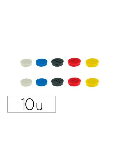 Iman Para Sujecion Nobo 32 Mm Diametro Caja De 10 Unidades Colores Surtidos