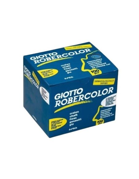 Caja 100 Tizas Robercolor Azules