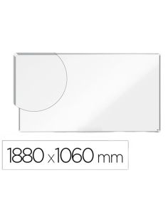 Pizarra Blanca Nobo Premium Plus Acero Lacado Formato Panoramico 85\" Magnetica 1880X1060 Mm