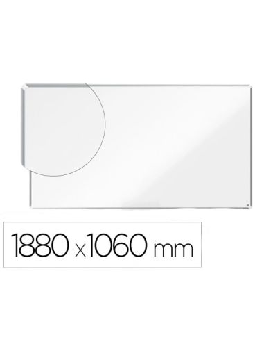 Pizarra Blanca Nobo Premium Plus Acero Lacado Formato Panoramico 85\" Magnetica 1880X1060 Mm