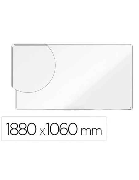 Pizarra Blanca Nobo Premium Plus Acero Lacado Formato Panoramico 85\" Magnetica 1880X1060 Mm