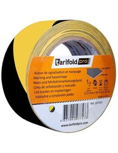 Cinta Adhesiva Tarifold Seguridad Para Marcaje Y Señalizacion De Suelo 33 Mt X 50 Mm Color Negro/Amarillo