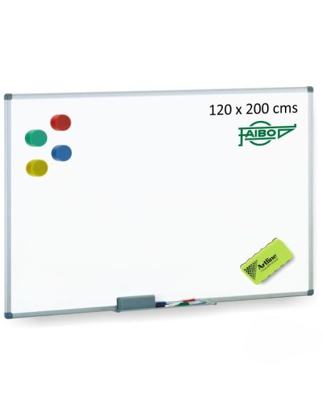 Pizarra Blanca Acero Lacado 120X200